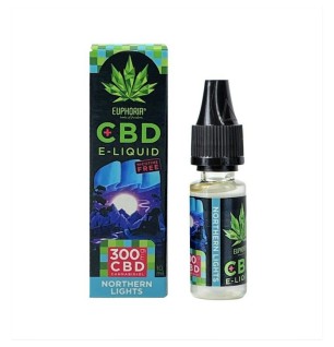 Euphoria CBD E-liquid Northern light con 300 mg de CBD (Cannabidiol)