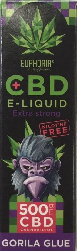Euphoria CBD E-líquido Gorila Glue con 500 mg de CBD (Cannabidiol)