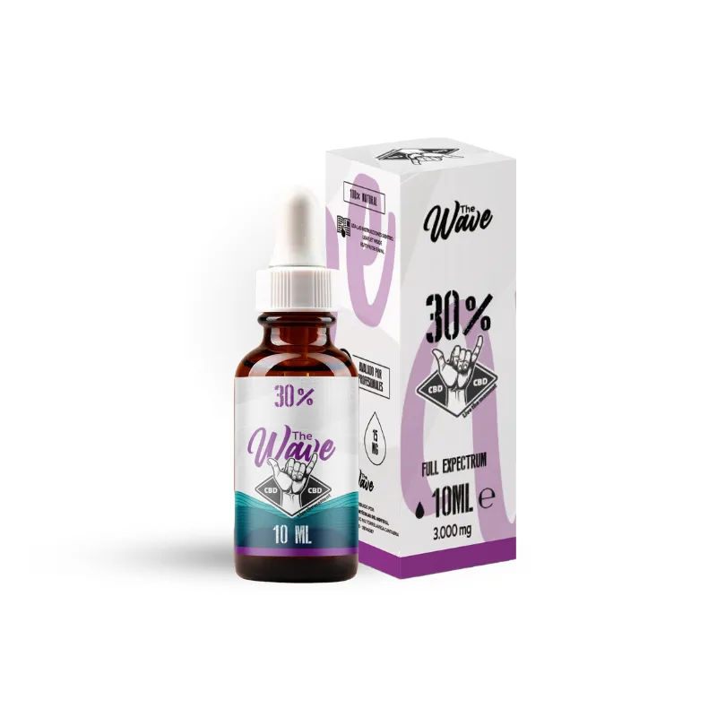 Aceite CBD 30% Full Spectrum MCT - Máxima Concentración | The Wave (10 ml)