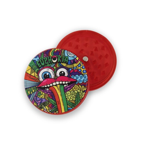 [61020] Euphoria plastic grinders 63 mm rojo